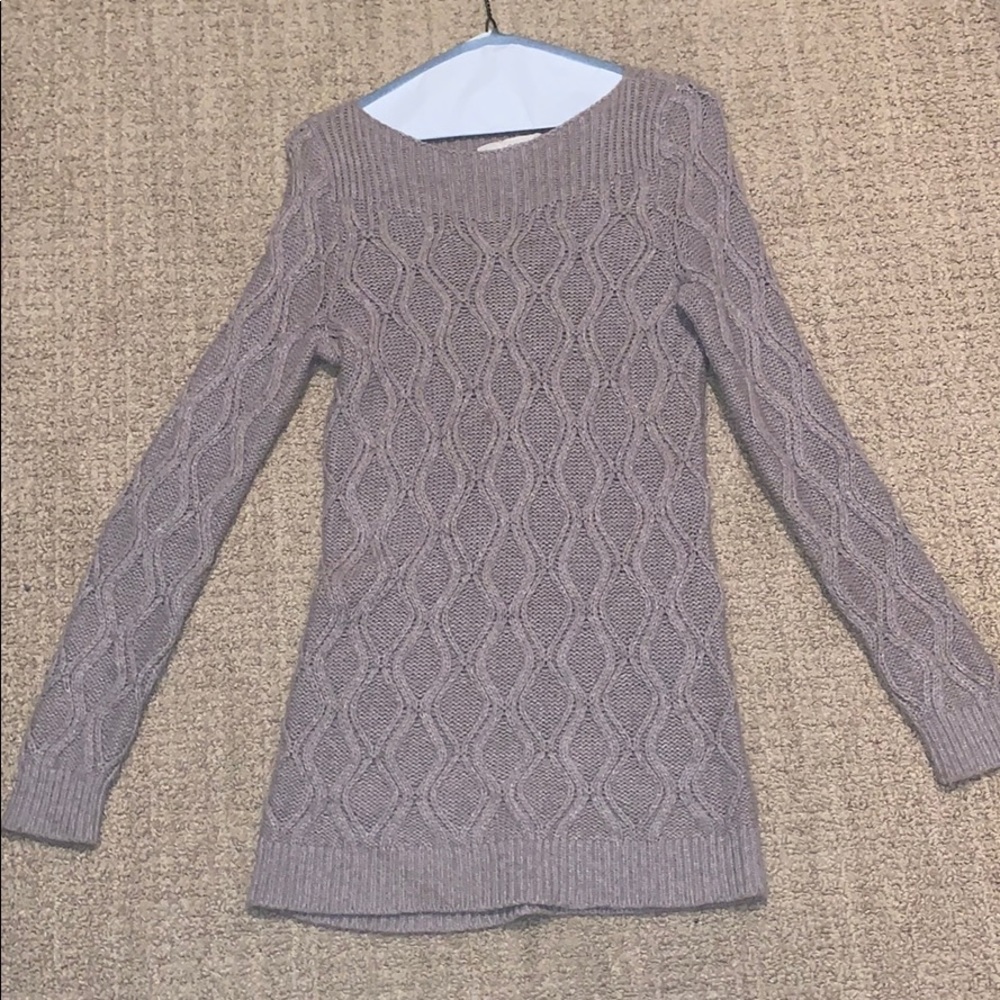 Taupe sweater tunic
